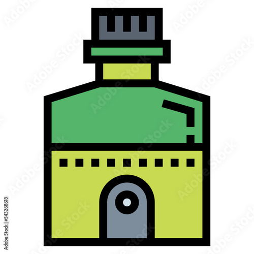 canteen filled outline icon style