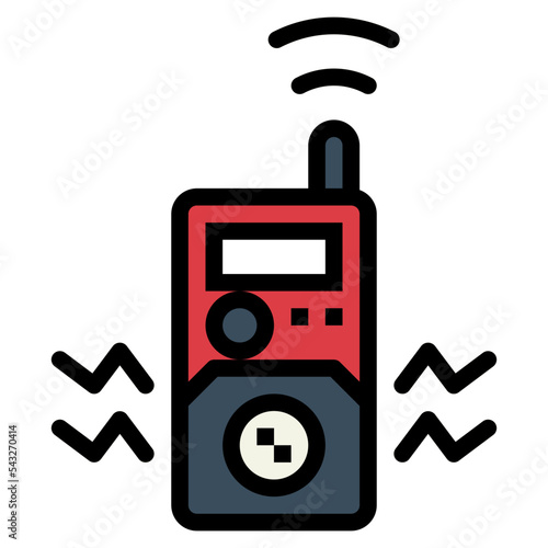 walkie talkie filled outline icon style