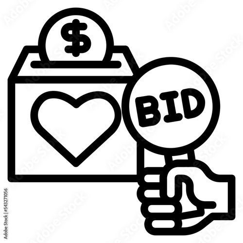charity auction icon