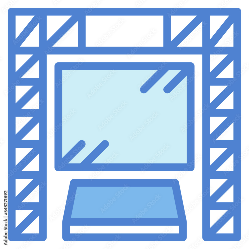 big screen two tone icon style