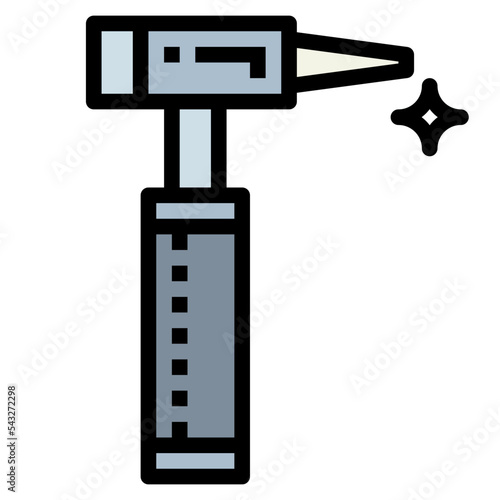 otoscope filled outline icon style