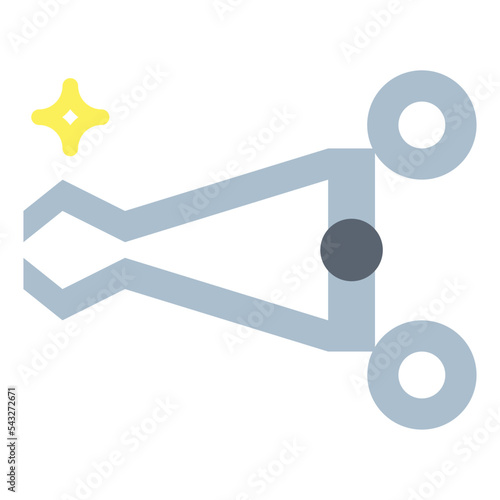 forceps flat icon style