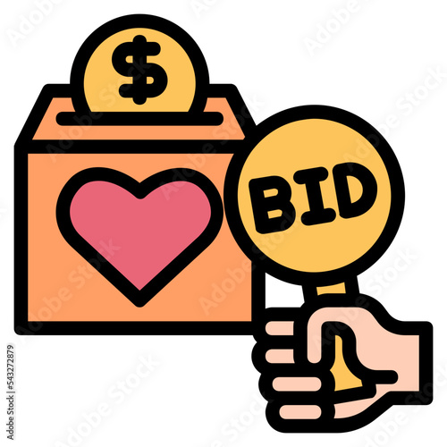 charity auction icon