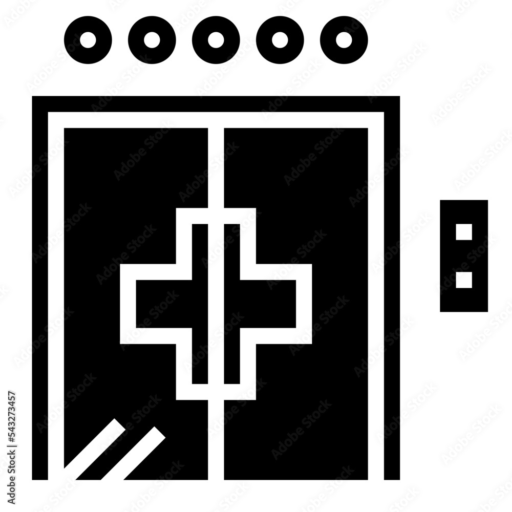 Obraz premium Anesthesia glyph icon style