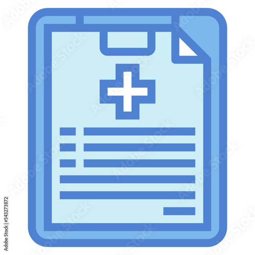medical history two tone icon style