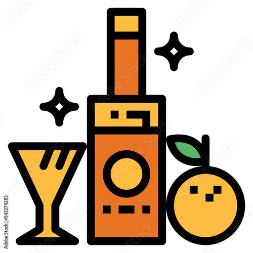 still life filled outline icon style