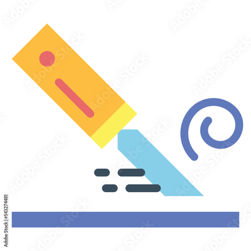 carving flat icon style