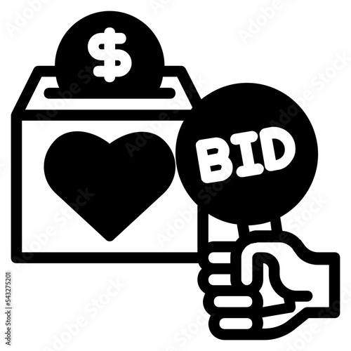 charity auction icon