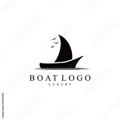 Silhouette Sailboat logo design Traditional Sailboat Ship Logo Design Inspiration