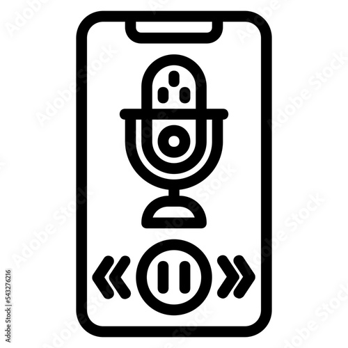 online podcast icon