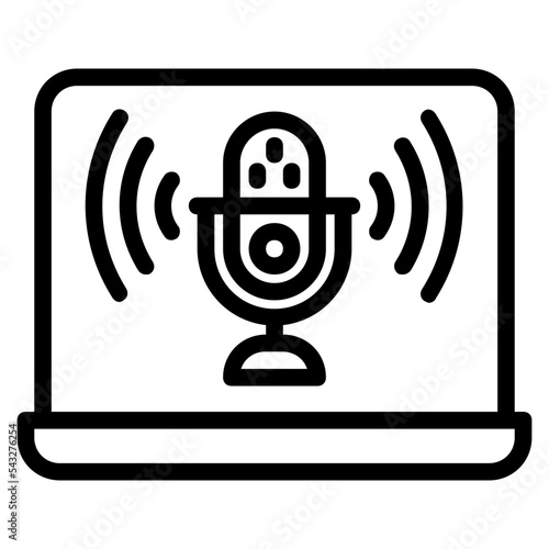 online podcast icon