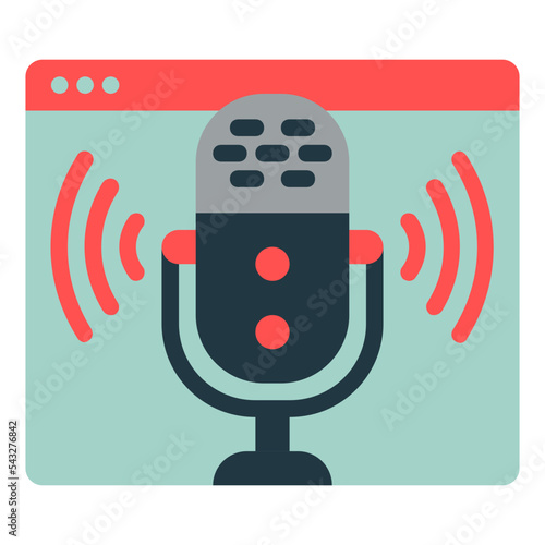 online podcast icon