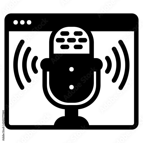 online podcast icon