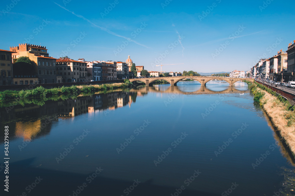 Angelo bridge over the Tiber river