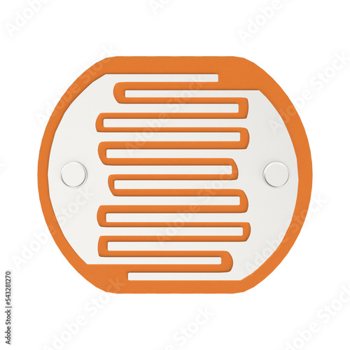3d rendering illustration of a photoresistor