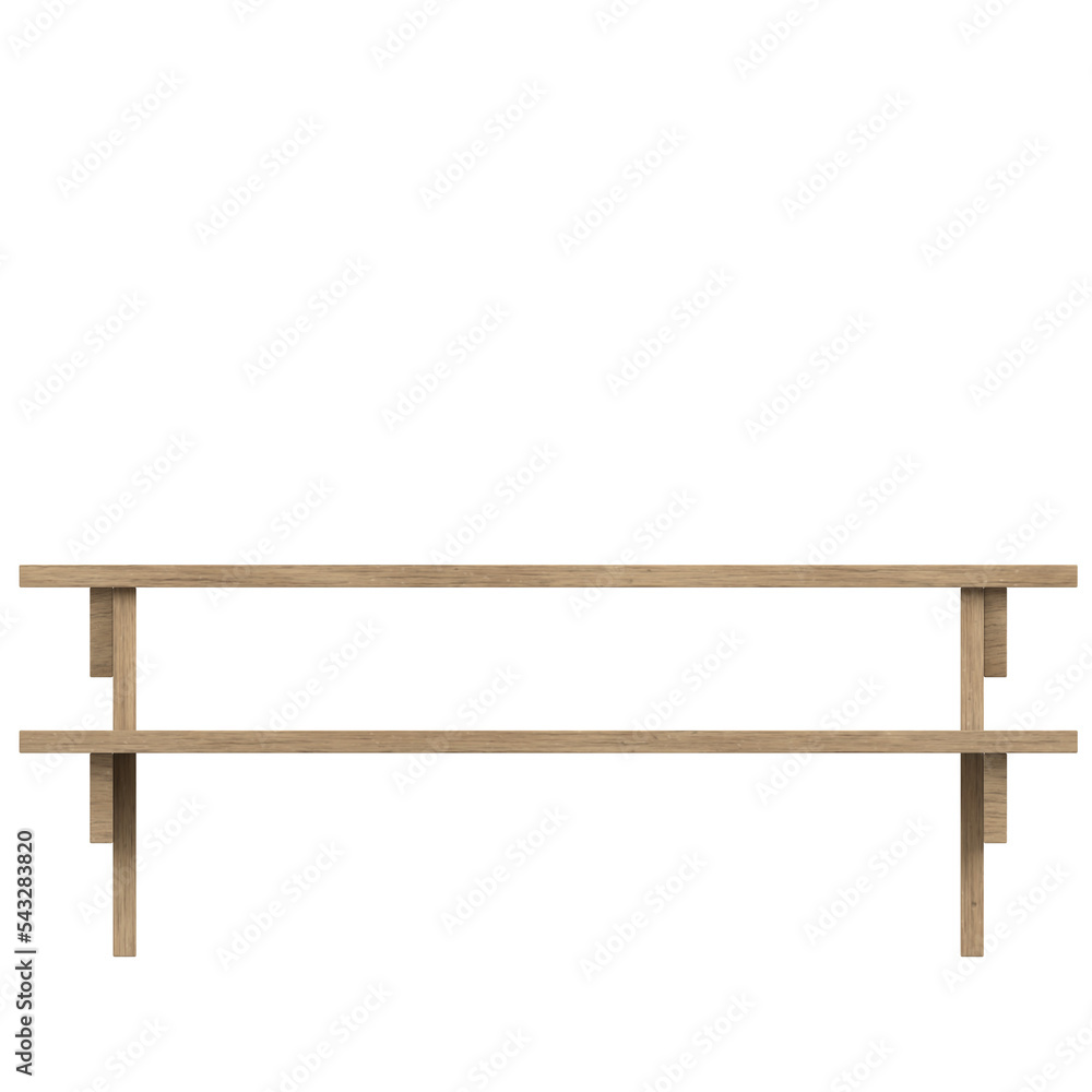 3d rendering illustration of a picnic table