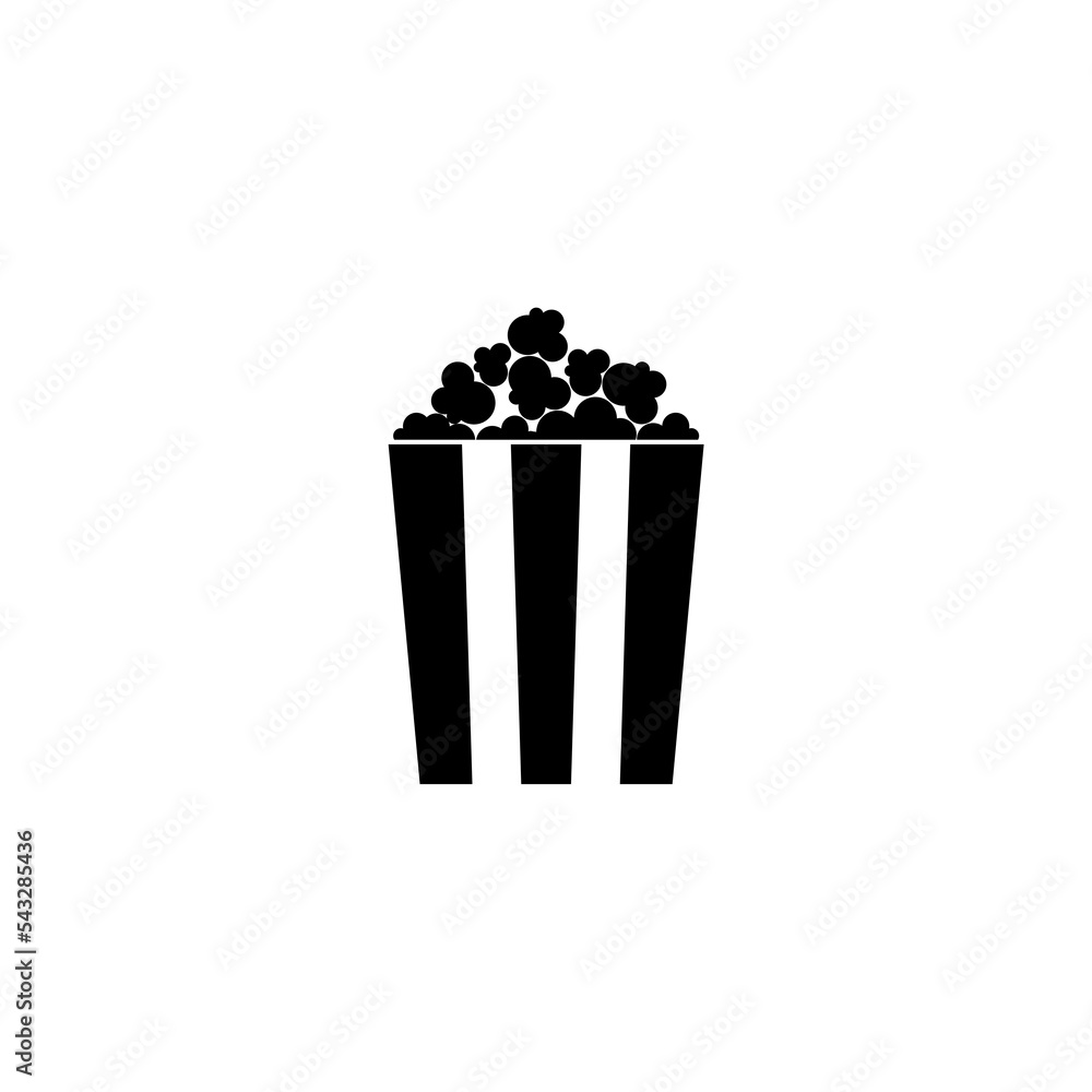 Popcorn icon isolated on white background Popcorn icon isolated on white background