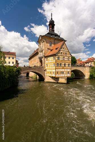 Altes Rathaus in der UNESCO-Weltkulturerbestadt Bamberg, Oberfranken, Franken, Bayern, Deutschland