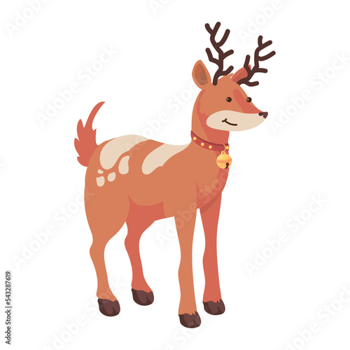 reindeer with christmas costume