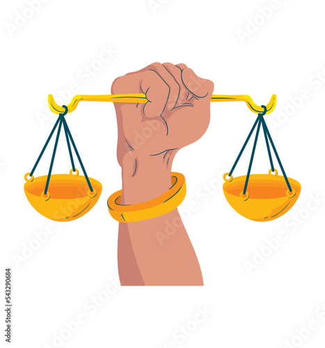 fist with scale