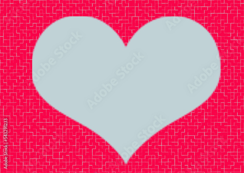 coeur amour fond carte rose blanc