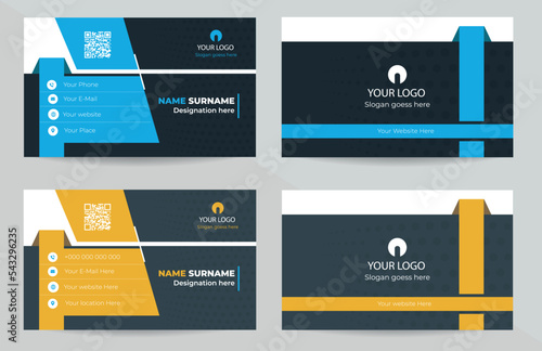  Business card Template and ready for print 