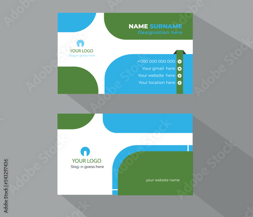 Business card Template and ready for print 