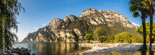 landscape at riva del garda - lake garda