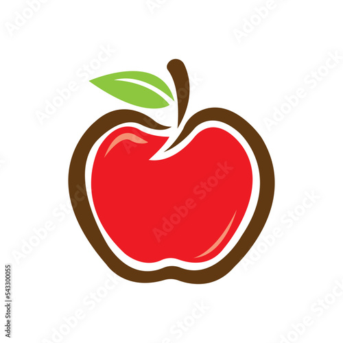 Apple icon logo vector design template