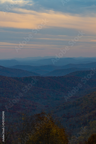 Blue hour in the mountains
