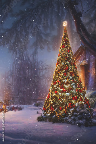 Christmas card with Christm...