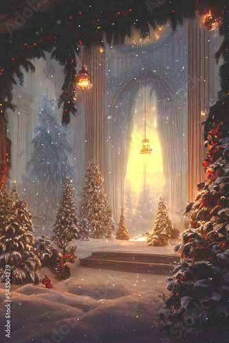 Christmas card with Christm...