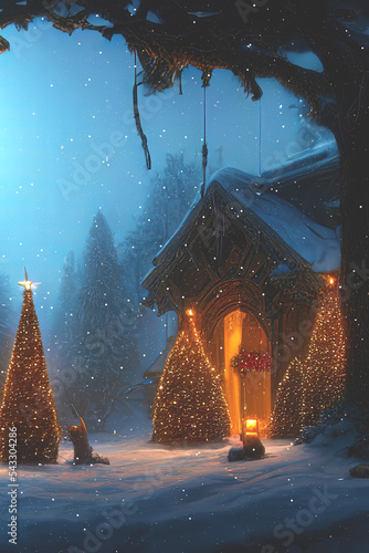 Christmas card with Christm...