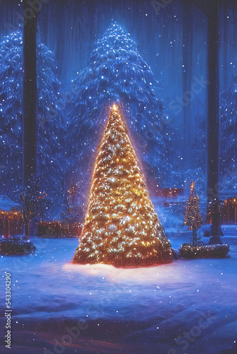 Christmas card with Christm...