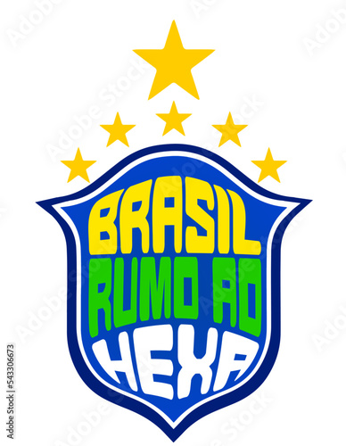 BRASIL RUMO AO HEXA - VETOR EDITÁVEL 