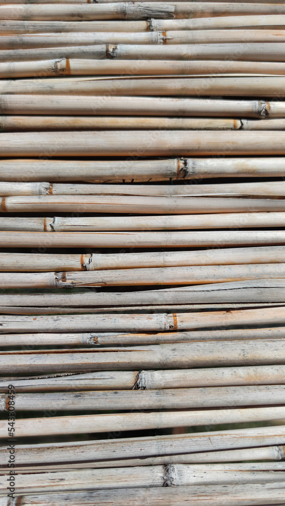 Background texture of dry bamboo cane. Flat lay, vertical frame, close-up Background texture of dry bamboo cane. Flat lay, vertical frame, close-up