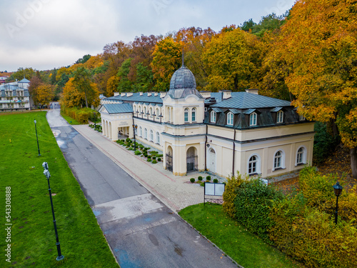 Spa park in the Naleczow sanatorium