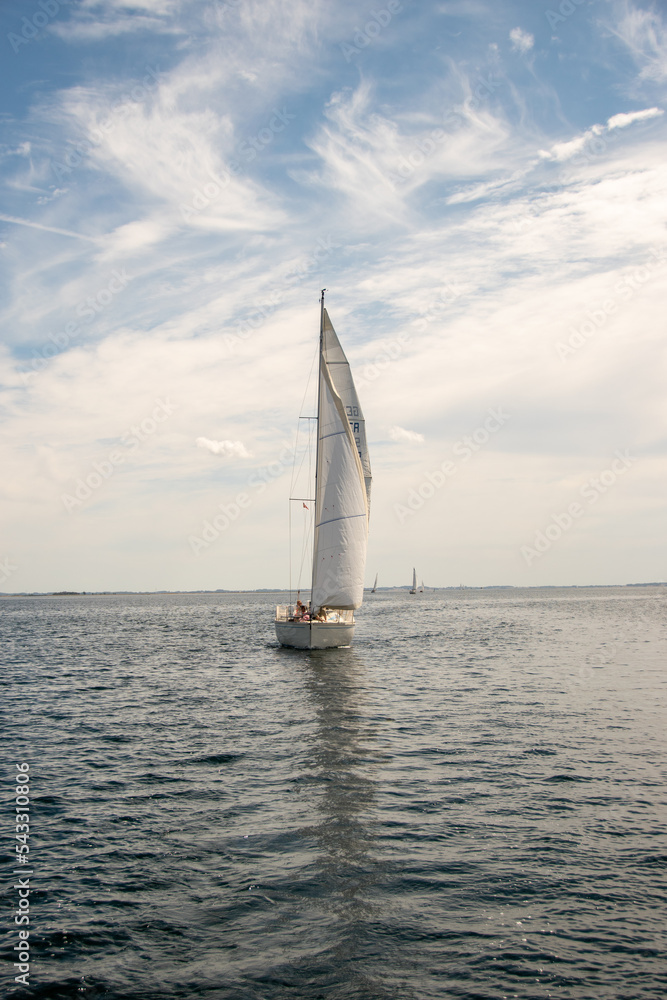 Sailing boat frontview