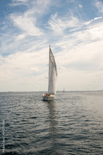 Sailing boat frontview