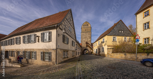 Hattersberg Gate in Seßlach, Germany, one of the town's three city gates, dating from around 1600.