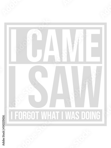 I came saw forget 