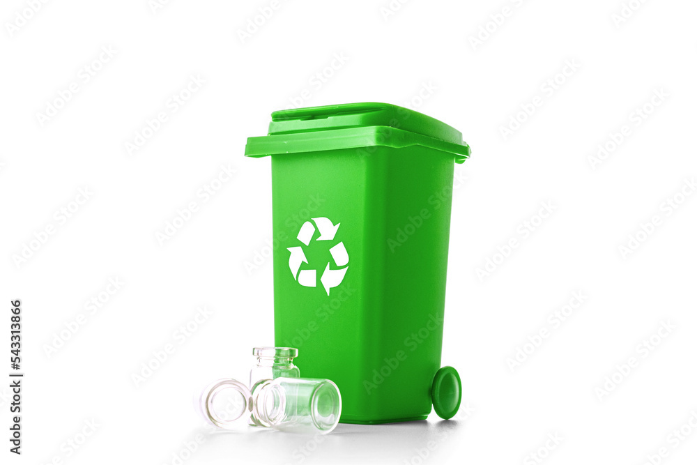 Trash recycle. Bin container for disposal garbage waste and save Trash recycle. Bin container for disposal garbage waste and save