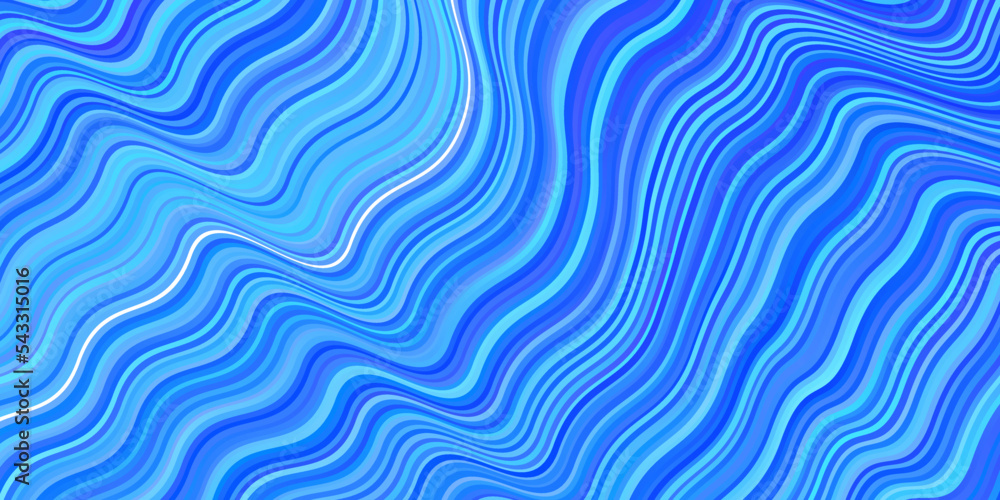 Light BLUE vector background with curved lines. Light BLUE vector background with curved lines.