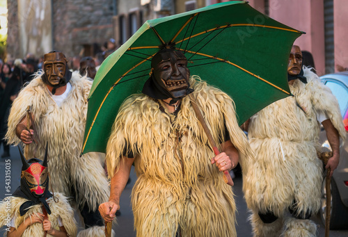 Maschere di carnevale alle Cortés Apertas, Ottana - Sardegna photo