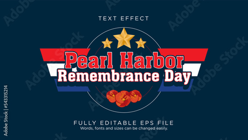 Pearl Harbor Remembrance Day on December Badge