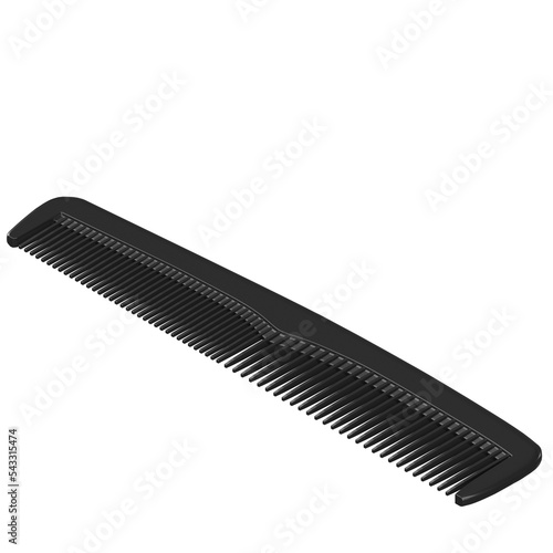 3d rendering illustration of a pocket comb

