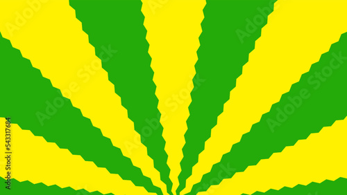 ギザギザ放射背景