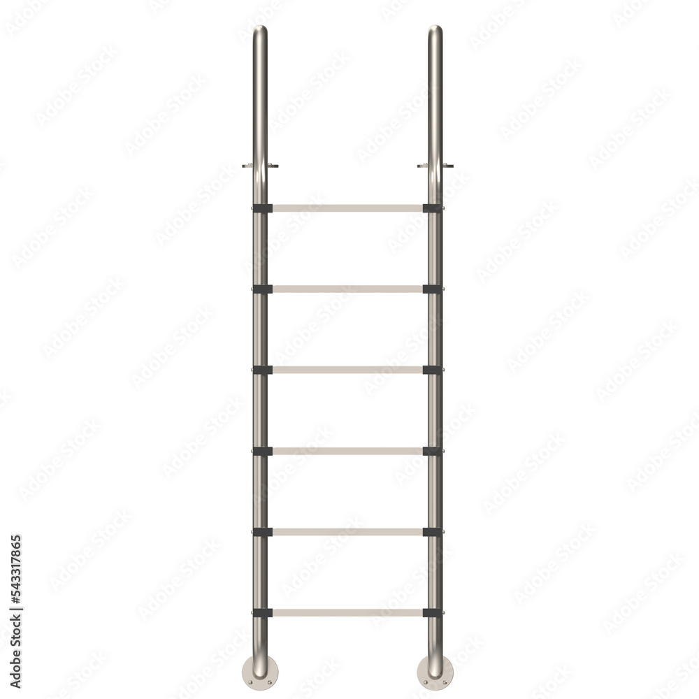 3d rendering illustration of a pool ladder