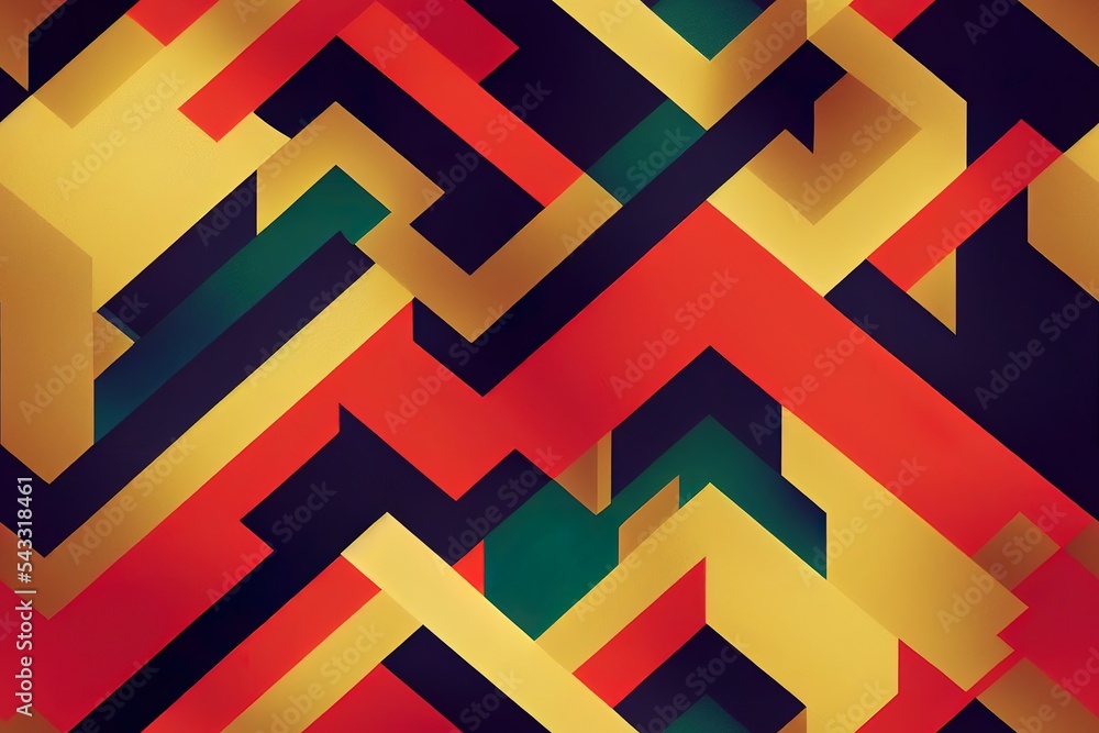 Abstract geometric pattern, background design in Bauhaus style, for web design, business card, invitation, poster, cover.