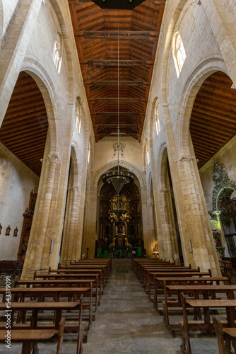 Interior of the San Pedro basilica in Cordoba  Spain